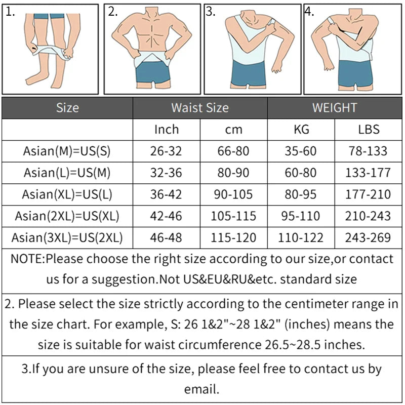 🏋️‍♂️ Body Shaper Homme – Ceinture Amincissante et Correctrice de Posture