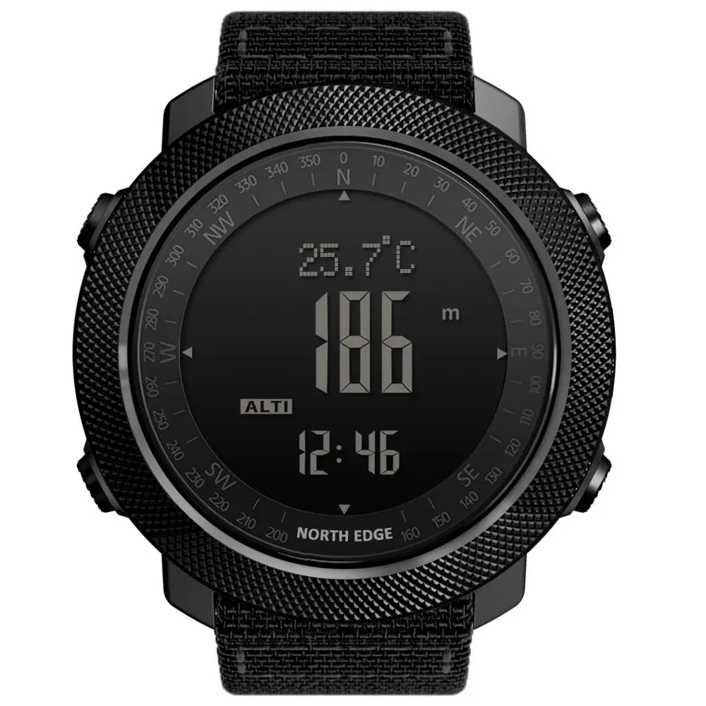 ⌚ Montre Sport Homme NORTH EDGE – Numérique, Étanche 50m, Altimètre et Boussole