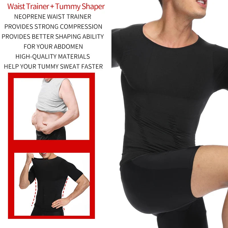 🏋️‍♂️ Body Shaper Homme – Ceinture Amincissante et Correctrice de Posture