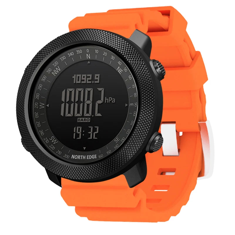 ⌚ Montre Sport Homme NORTH EDGE – Numérique, Étanche 50m, Altimètre et Boussole