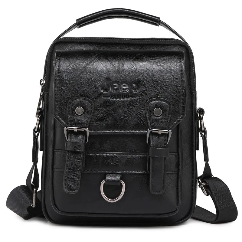 👜 Sac Homme Multi-fonction JEEP BULUO – Grand Sac à Bandoulière en Cuir