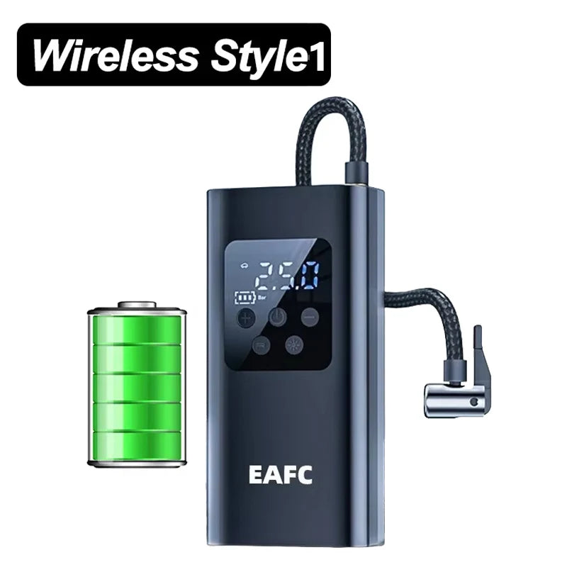 🚗 Compresseur d’Air Portable 12V – Pompe Électrique Sans Fil pour Voiture, Moto, Vélo et Ballons ⚡