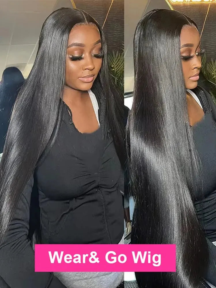 ✨ Perruque Brésilienne 100% Cheveux Humains – 13x4 Frontal HD + 7x5 Closure ✨