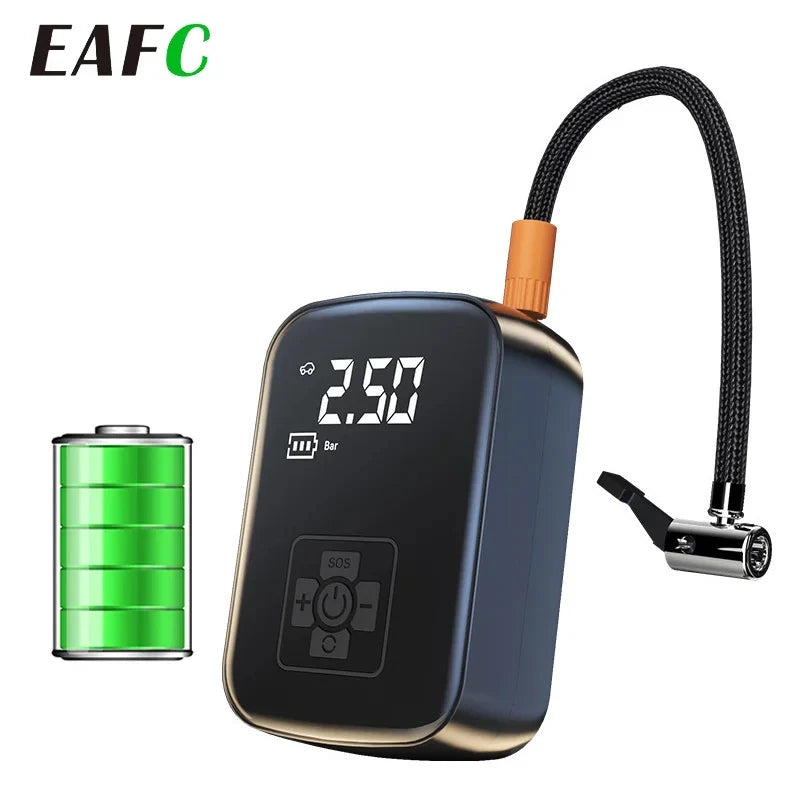🚗 Compresseur d’Air Portable 12V – Pompe Électrique Sans Fil pour Voiture, Moto, Vélo et Ballons ⚡