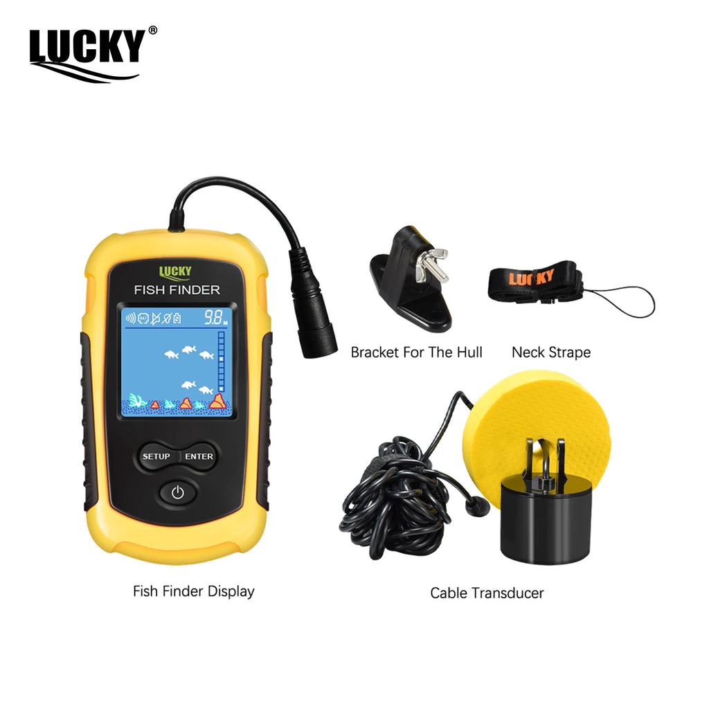 🎣 Sonar Portable FFC1108-1 – Détecteur de Poissons 100m avec Alarme