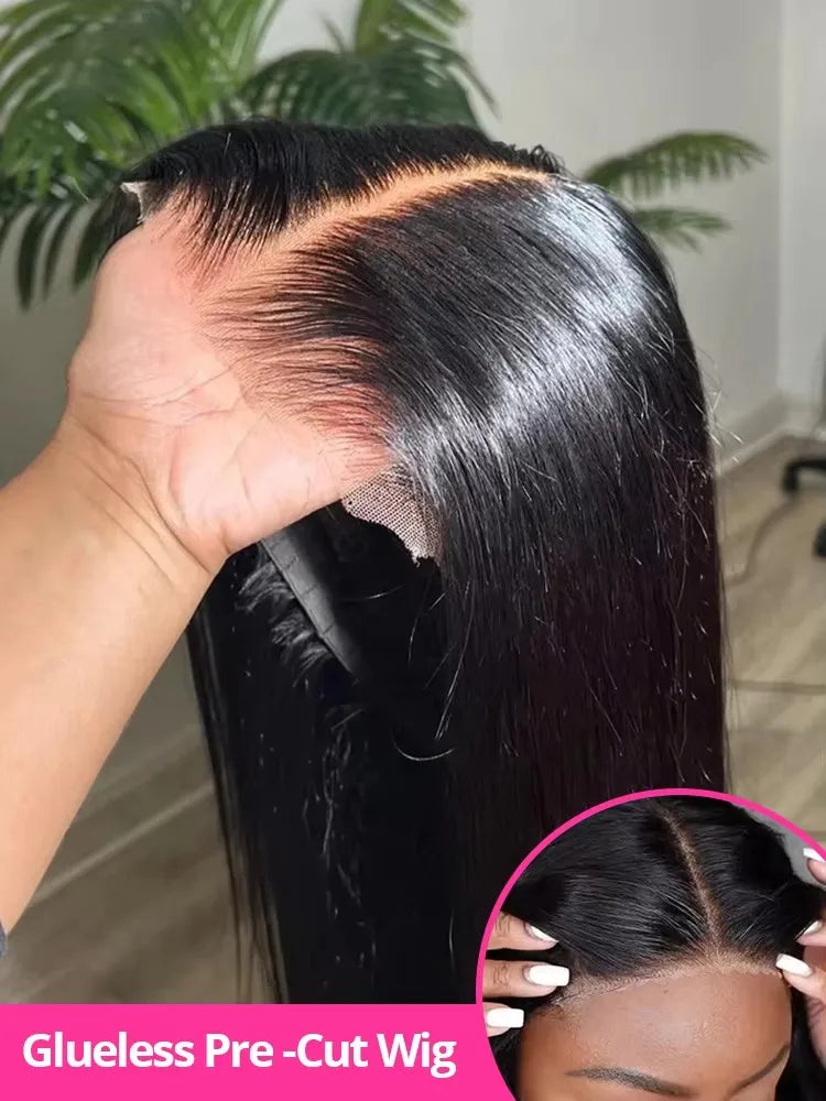 ✨ Perruque Brésilienne 100% Cheveux Humains – 13x4 Frontal HD + 7x5 Closure ✨